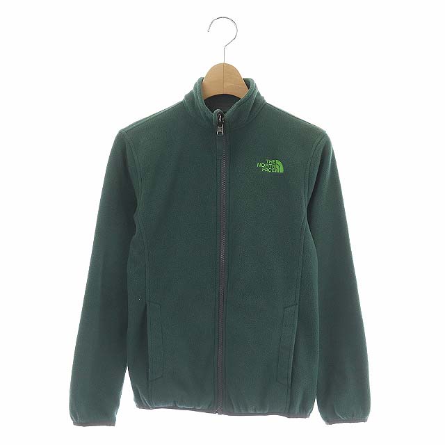 ザノースフェイス THE NORTH FACE フリースジャケット ブルゾン 長袖 ジップアップ ロゴ刺繍 10/12 緑 グリーン /CM レディース  10月12日