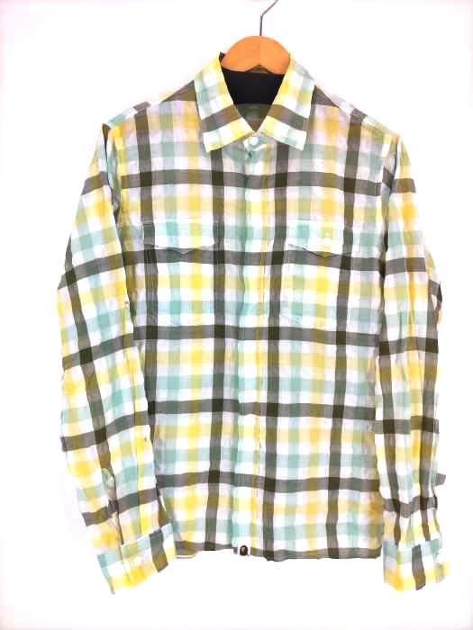 アベイシングエイプ A BATHING APE チェック  L/Sシャツ メンズ  M