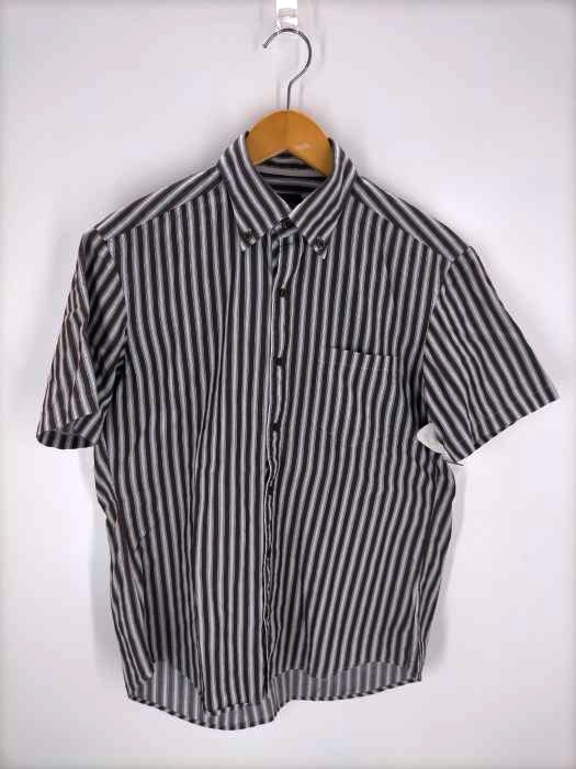 DURBAN(ダーバン) ストライプ柄 BD半袖シャツ メンズ JPN：M