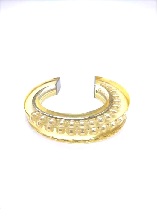 SLY(スライ) PEARL LINE CLEAR BANGLE レディース  FREE