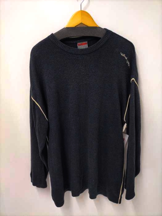 FUBU(フブ) 90S コットンレーヨンホワイトラインニット メンズ JPN：S