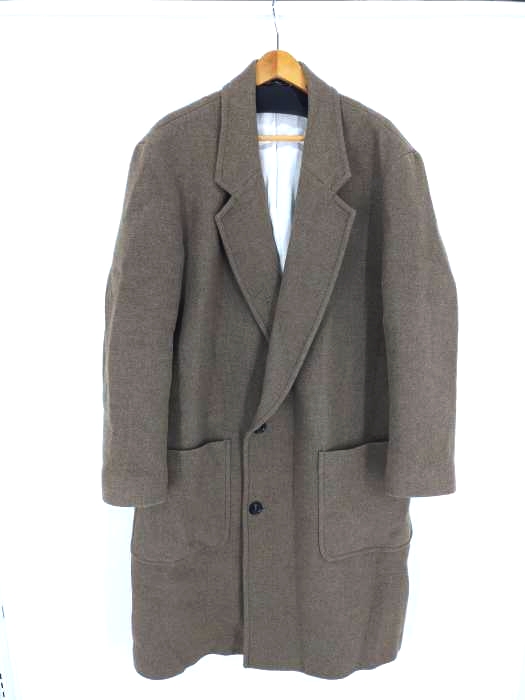 ZARA(ザラ) ウール混 ツイードチェスターコート メンズ import：L