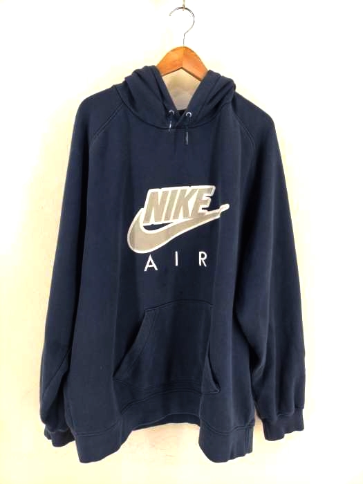 NIKE(ナイキ) 00S フロントロゴ刺繍 オーバーサイズプルオーバーパーカー メンズ JPN：XXL