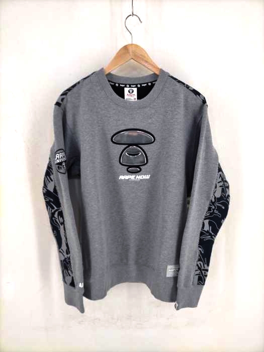 エーエイプバイアベイシングエイプ AAPE BY A BATHING APE メタリック猿ロゴ 背面リフレクター猿カモ メンズ JPN：XL