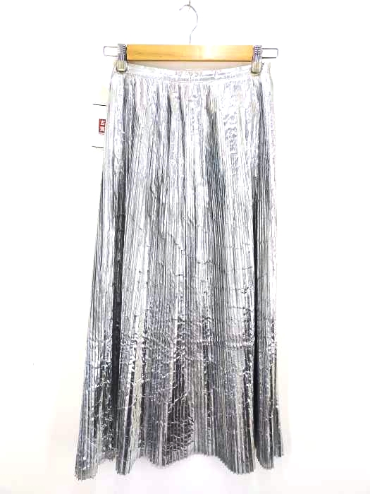 メゾンマルジェラ Maison Margiela metallic pleated maxi skirt レディース JPN：38