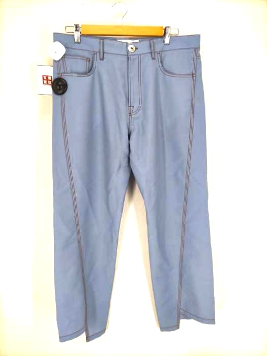 ランバン LANVIN アシンメトリーヘムデザインモヘヤスラックス メンズ JPN：50