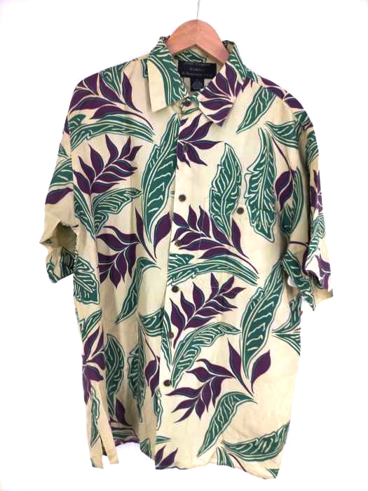 ユーズドフルギ USED古着 {{SILK TRADERS}} シルクアロハシャツ メンズ  S