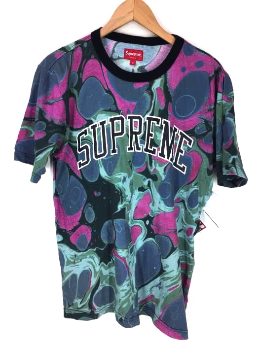 Supreme(シュプリーム) Marbled Tee アーチロゴマーブルTシャツ メンズ JPN：S