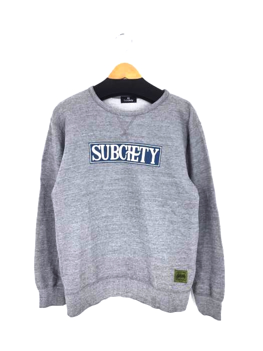 Subciety(サブサエティ) プリント クルーネックスウェット メンズ トップス スウェット・トレーナー