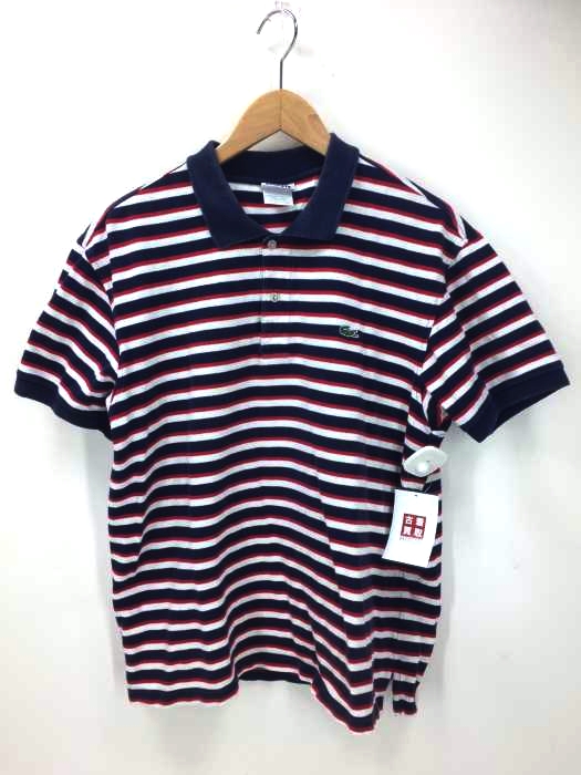 LACOSTE(ラコステ) 90S フララコ復刻 ペルー製 ボーダーポロシャツ メンズ  6