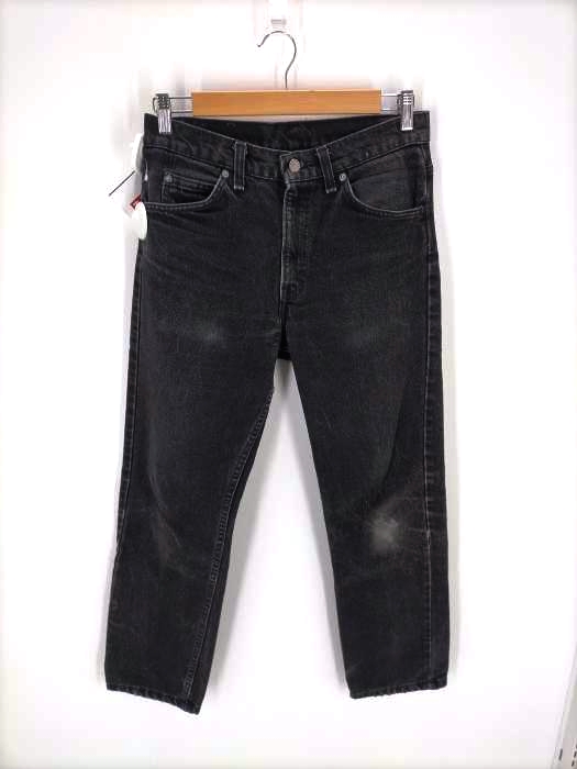 Levis(リーバイス) 90s USA製 オレンジタブ 505 先染めブラックデニム メンズ  30×30