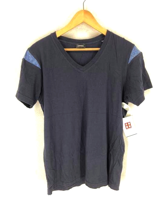 DIESEL(ディーゼル) デニム切替Vネックシャツ メンズ JPN：XS