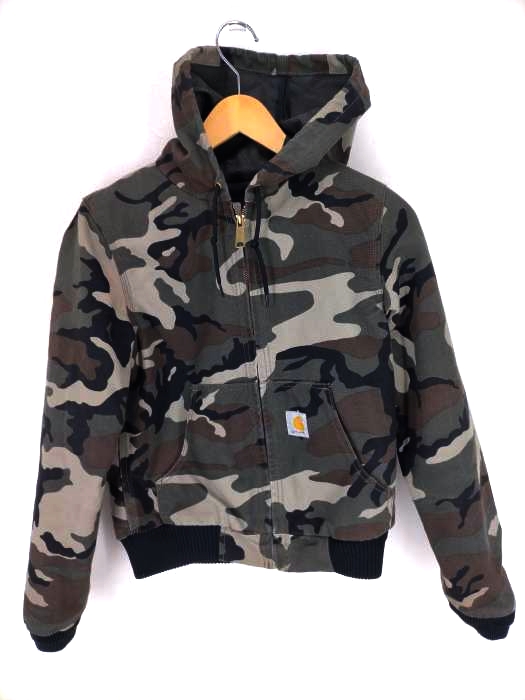 Carhartt(カーハート) ダック地 裏地メッシュ カモ柄アクティブパーカー レディース JPN：M