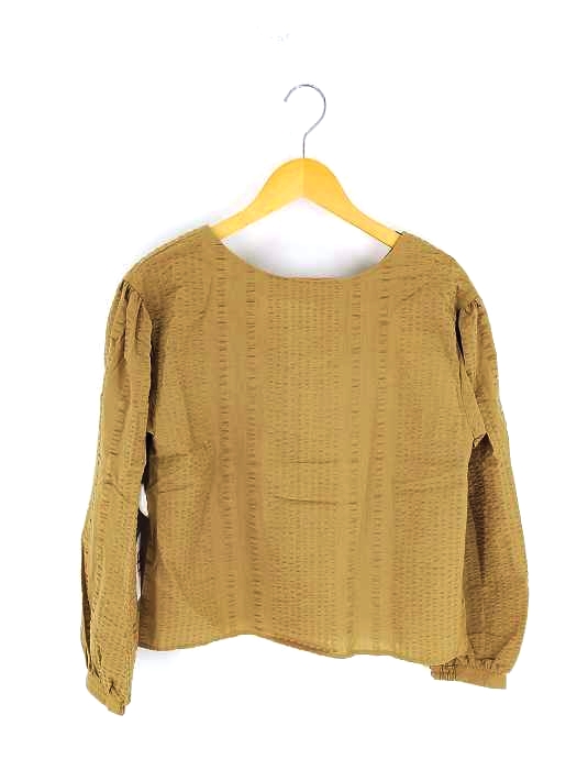 moussy(マウジー) CHECK PUFF SLEEVE BLOUSE レディース  FREE