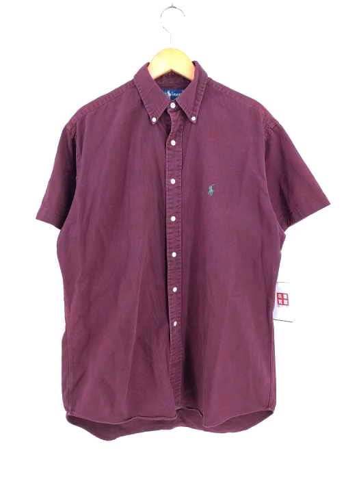 RALPH LAUREN(ラルフローレン) 90s ポニー刺繍半袖コットンシャツ メンズ import：M