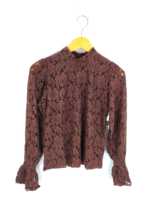 マウジー moussy SHRRING LACE TOP レディース FREE