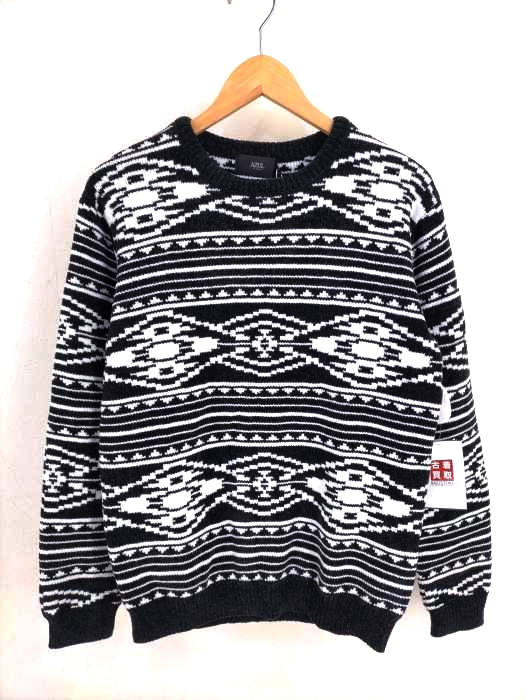 AZUL by moussy(アズールバイマウジー) CHIMAYO MOLE C/N KNIT メンズ  S
