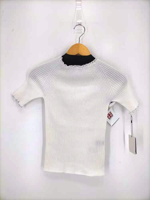 LANVIN COLLECTION(ランバンコレクション) 半袖リブニットプルオーバー レディース JPN：40