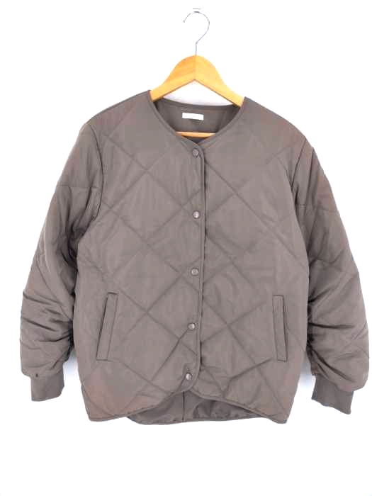 ITEMS URBAN RESEARCH(アイテムズ アーバンリサーチ) 中綿キルティングノーカラージャケット レディース  M