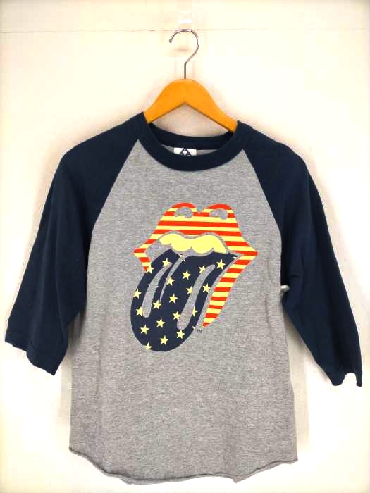 ALSTYLE APPAREL & ACTIVEWEAR(アルスタイルアパレルアクティブウェアー) US TOUR 2005-2006 USA製 ローリングストーンズ ラグランカットソー メンズ JPN：S