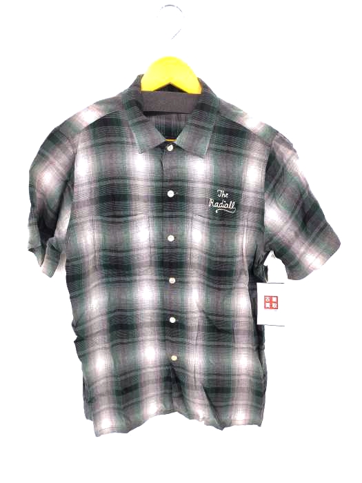 ラディアル RADIALL 13SS オンブレチェック レーヨンS/Sシャツ メンズ  M