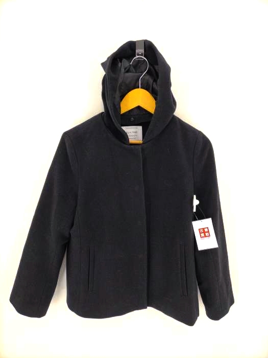 オペークドットクリップ OPAQUE.CLIP Lux-Veil wool mix 2way フードショートコート レディース JPN：M