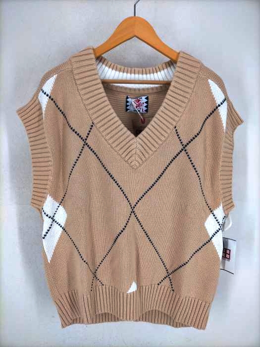 サノバチーズ SON OF THE CHEESE 22AW ARGYLE VEST メンズ JPN：L