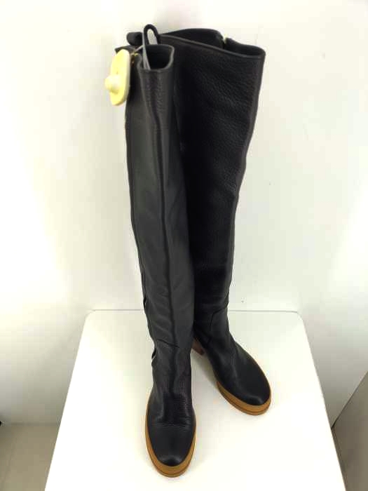 クロエ Chloe サイドジップ ロングレザーブーツ レディース  35 1/2