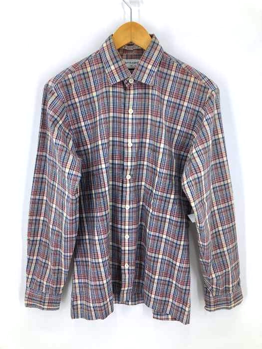 ピエールカルダン pierre cardin チェック柄ボタンシャツ メンズ import：M