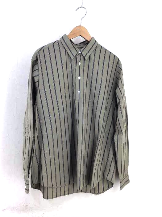 Steven Alan(スティーブンアラン) BOLD FIT コットン ストライプシャツ メンズ トップス カジュアルシャツ
