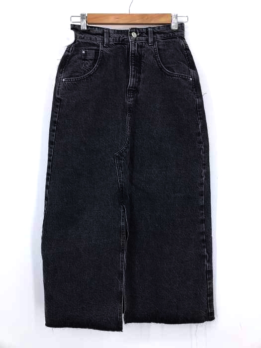 ZARA(ザラ) ブラックデニムスカート レディース  S