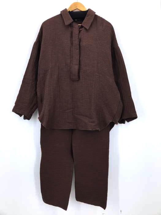 ZARA(ザラ) デザインプルオーバーブラウス & デザインイージーパンツ レディース M