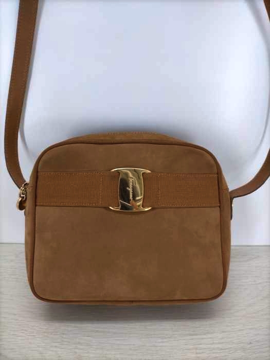 Salvatore Ferragamo(サルヴァトーレフェラガモ) ヴァラリザード スウェードショルダーバッグ レディース 表記無