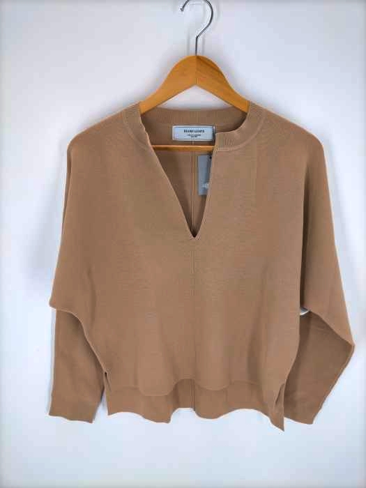 BEAMS Lights(ビームスライツ) 12G キーネックニット プルオーバー レディース JPN：38
