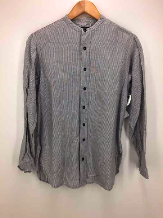 GARMENT REPRODUCTION OF WORKERS(ガーメントリプロダクションオブワーカーズ) コットンリネン ストライプバンドカラーシャツ レディース 表記無