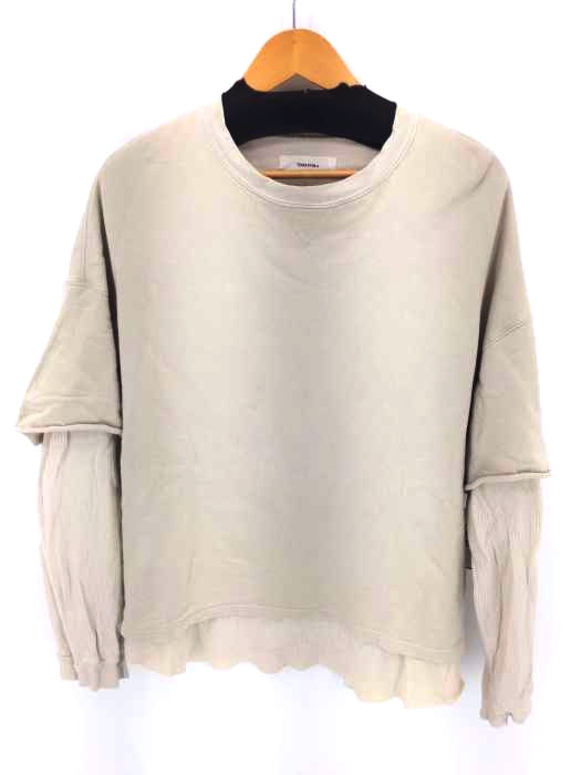 TODAYFUL(トゥデイフル) 19SS Layered Cotton Sweat レイヤードコットンスウェット レディース FREE