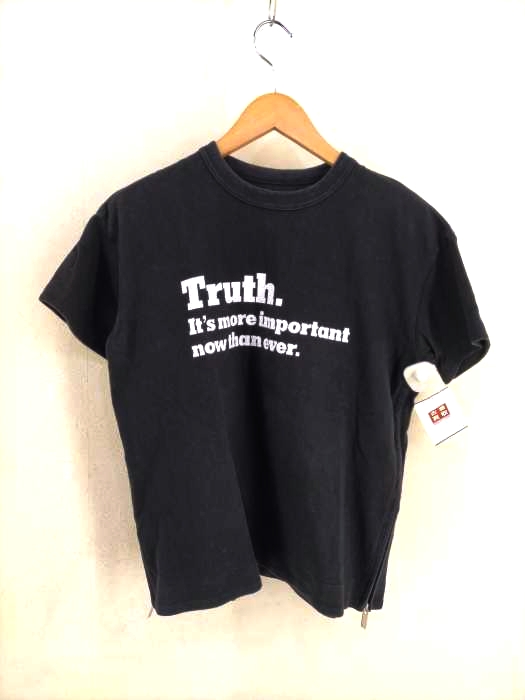 Sacai(サカイ) 18AW NEW YORK TIMES サイドジップTシャツ レディース JPN：1