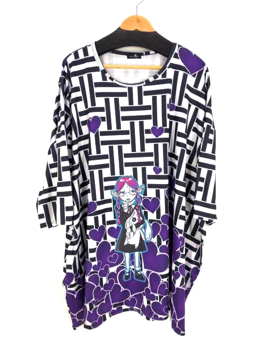 NieR CLOTHING(ニーア クロージング) 総柄ワイドシルエットカットソー メンズ FREE