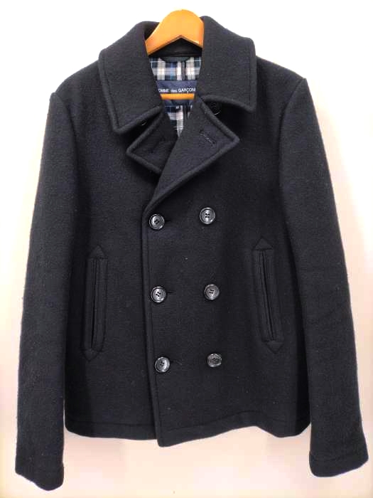 COMME des GARCONS HOMME(コムデギャルソンオム) AD2009 ウール ピーコート メンズ  M
