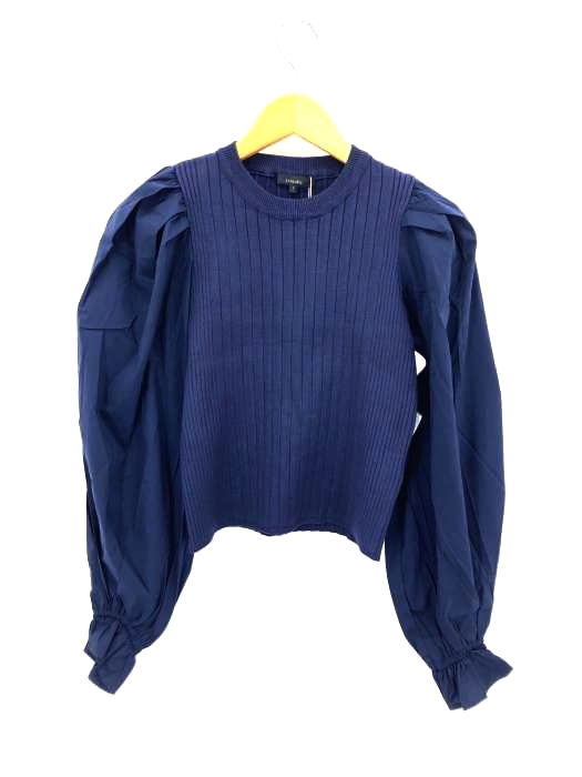 rienda(リエンダ) Shirt SLV Combi KNIT TOP レディース  FREE