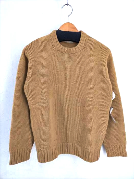 ヴァン VAN 80~90S エルボーパッチクルーネックウールニット メンズ JPN：M