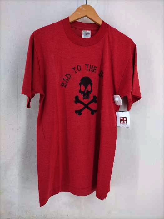 FRUIT OF THE LOOM(フルーツオブザルーム) 90S ツルタグ BAD TO THE BONE プリント半袖Tシャツ メンズ JPN：0