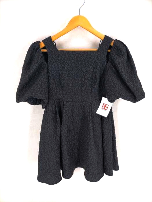 セルフォード CELFORD ふくれジャガードカットアウトブラウス レディース JPN：36