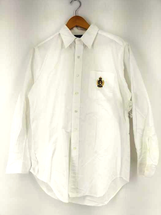 ポロバイラルフローレン Polo by RALPH LAUREN エンブレム刺繍 BDオックスフォードシャツ メンズ import：L