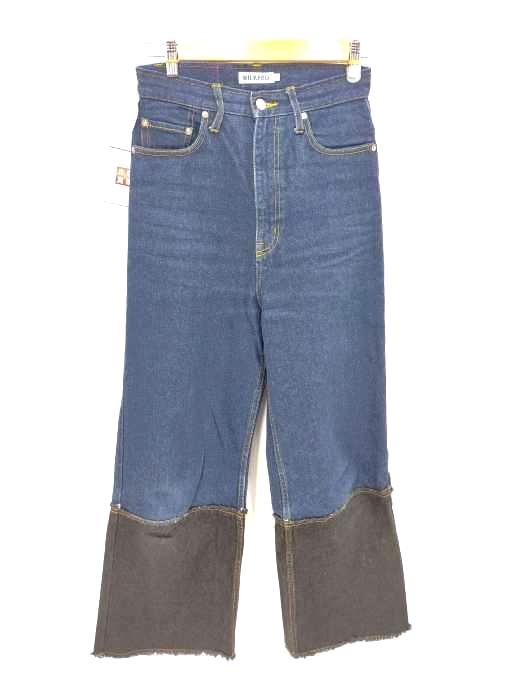 ミルクフェド MILK FED 19AW 裾切替デニムパンツ レディース JPN：M