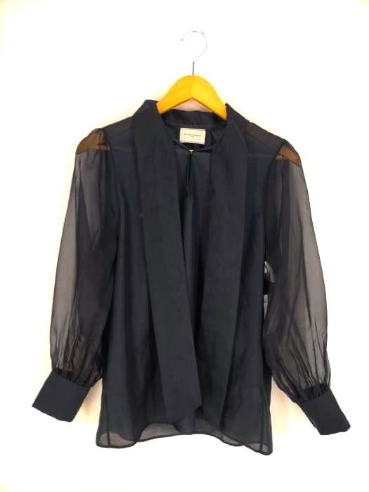 ユナイテッドアローズ UNITED ARROWS シアー ボウタイ ブラウス 