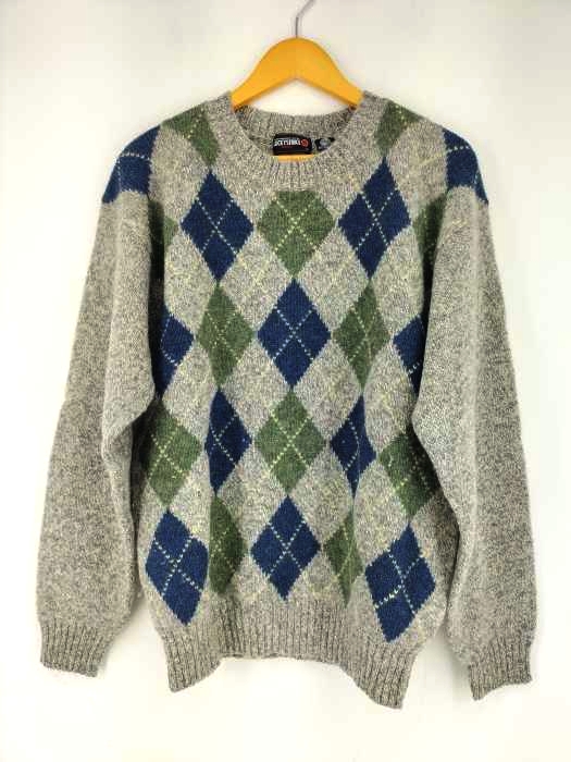 ラッキーストライク LUCKY STRIKE OLD アーガイル柄 ウールニット メンズ  LL
