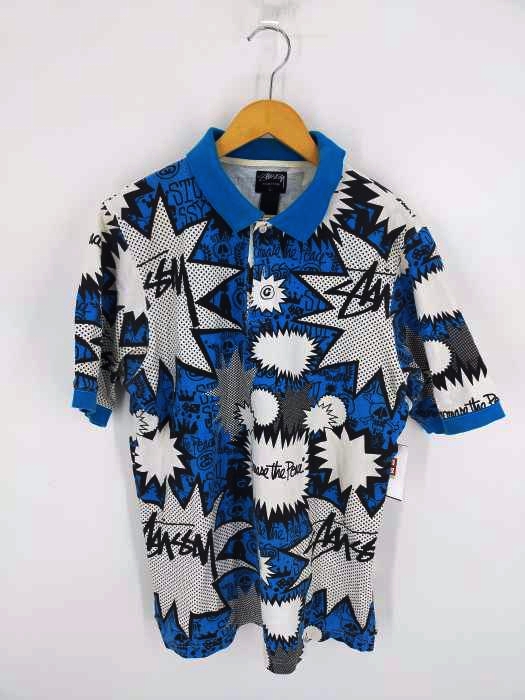 ステューシー Stussy 00S アメコミ  ポロシャツ メンズ import：L