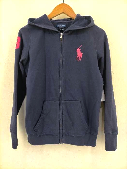 ラルフローレン RALPH LAUREN ビッグポニー ナンバリング刺繍 ジップアップパーカースウェット レディース JPN：XL