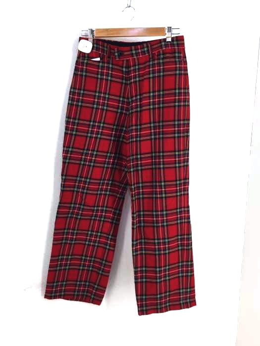 USED古着(ユーズドフルギ) タータンチェックスラックス メンズ パンツ スラックス